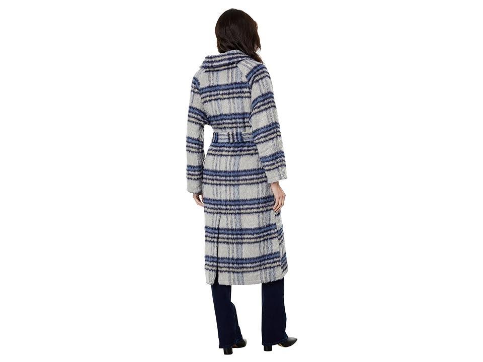 Womens Demi Plaid Belted Coat Product Image