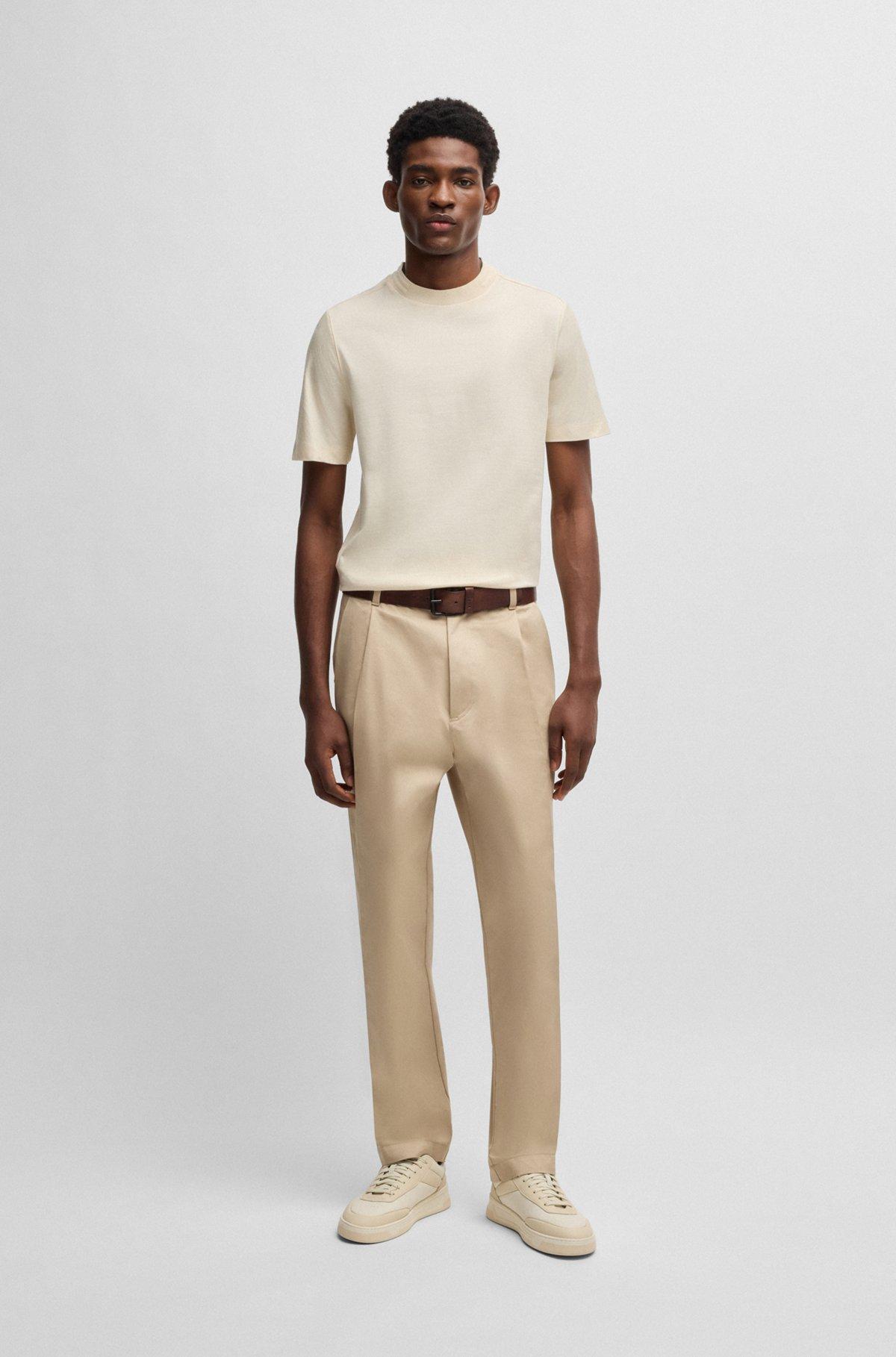 Regular-fit T-shirt in stretch flannel Product Image