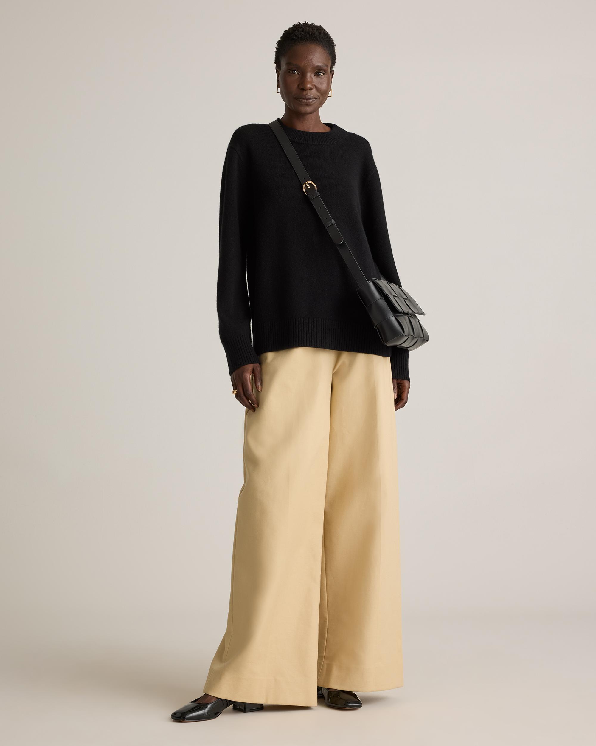 Quince | Women's Mongolian Cashmere OverSized Crewneck Sweater Product Image