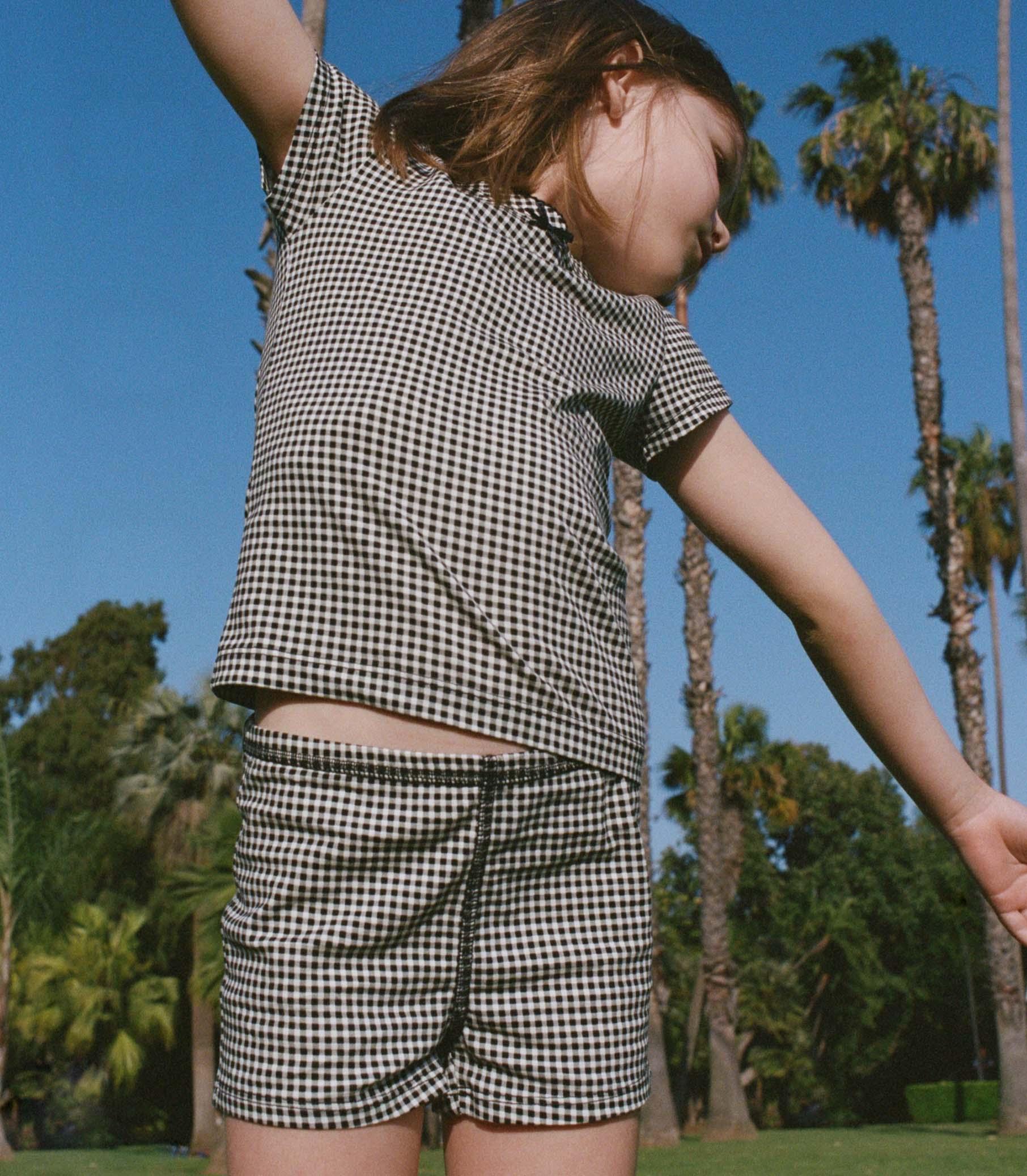 TOMMIE SHORT -- NOIR LA MADDALENA GINGHAM Product Image