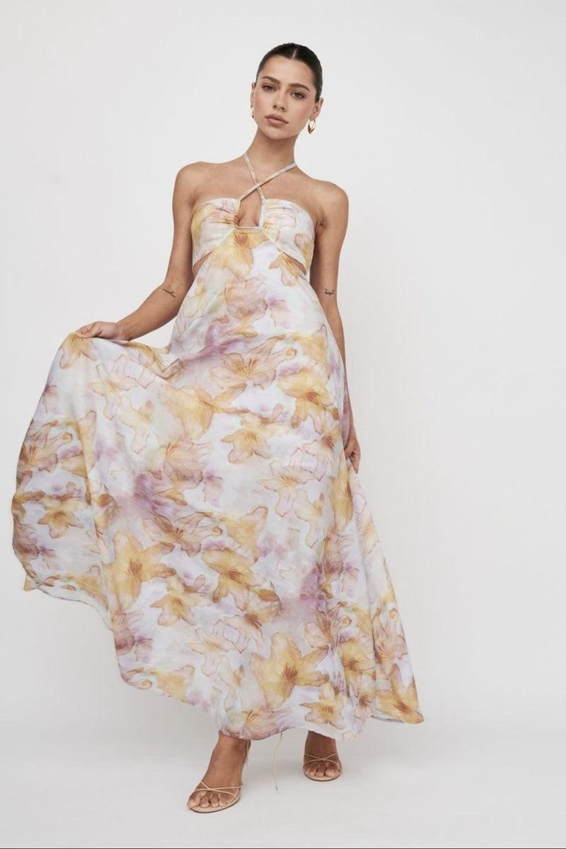 Floral Halter Dress Product Image