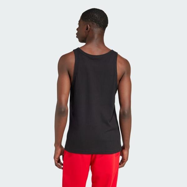 adidas Trefoil Essentials Tank Top White M Mens Product Image
