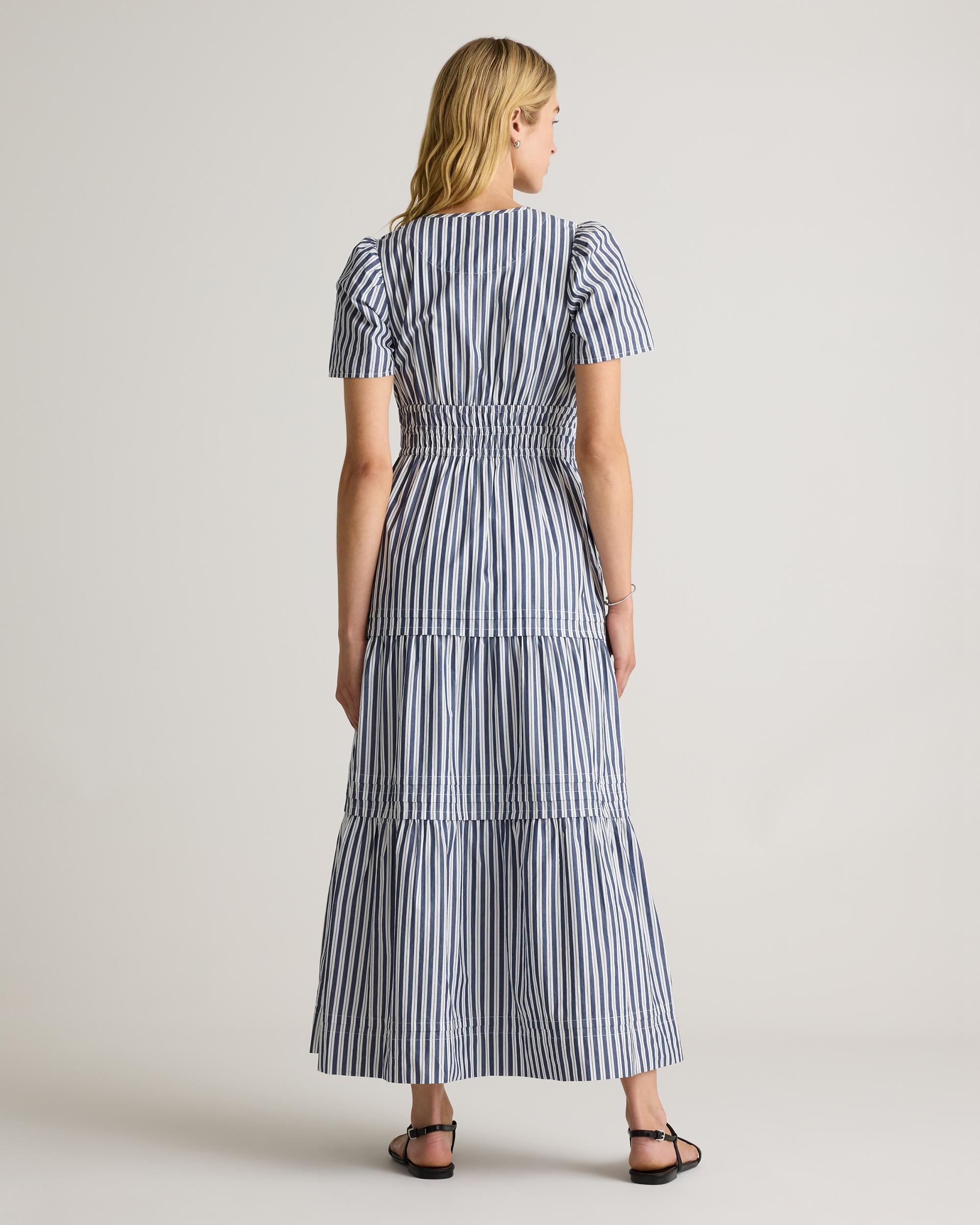 Quince | Women's Poplin Tiered Maxi Dress Size XS, Cotton Product Image
