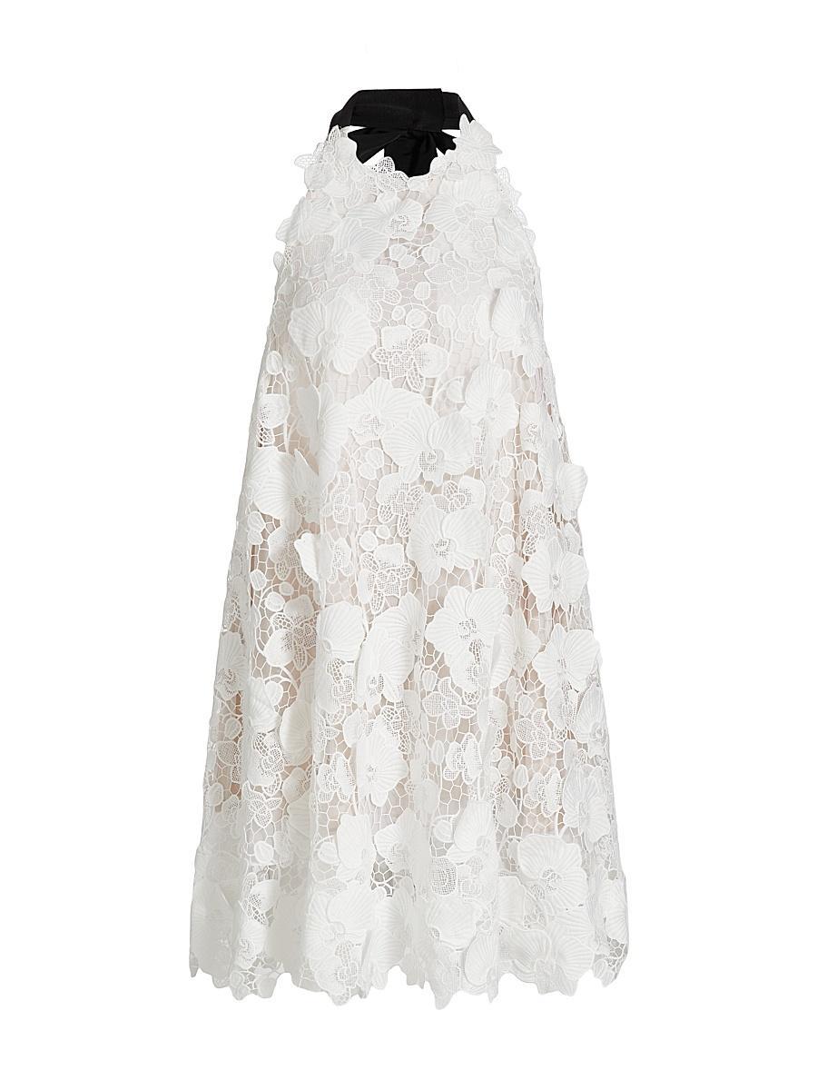 Womens Orchid Guipure Trapeze Dress Product Image