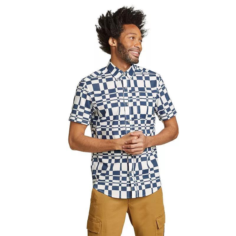 Big & Tall Eddie Bauer Short Sleeve Baja Shirt, Men's, Size: 4XB, Light Green Product Image