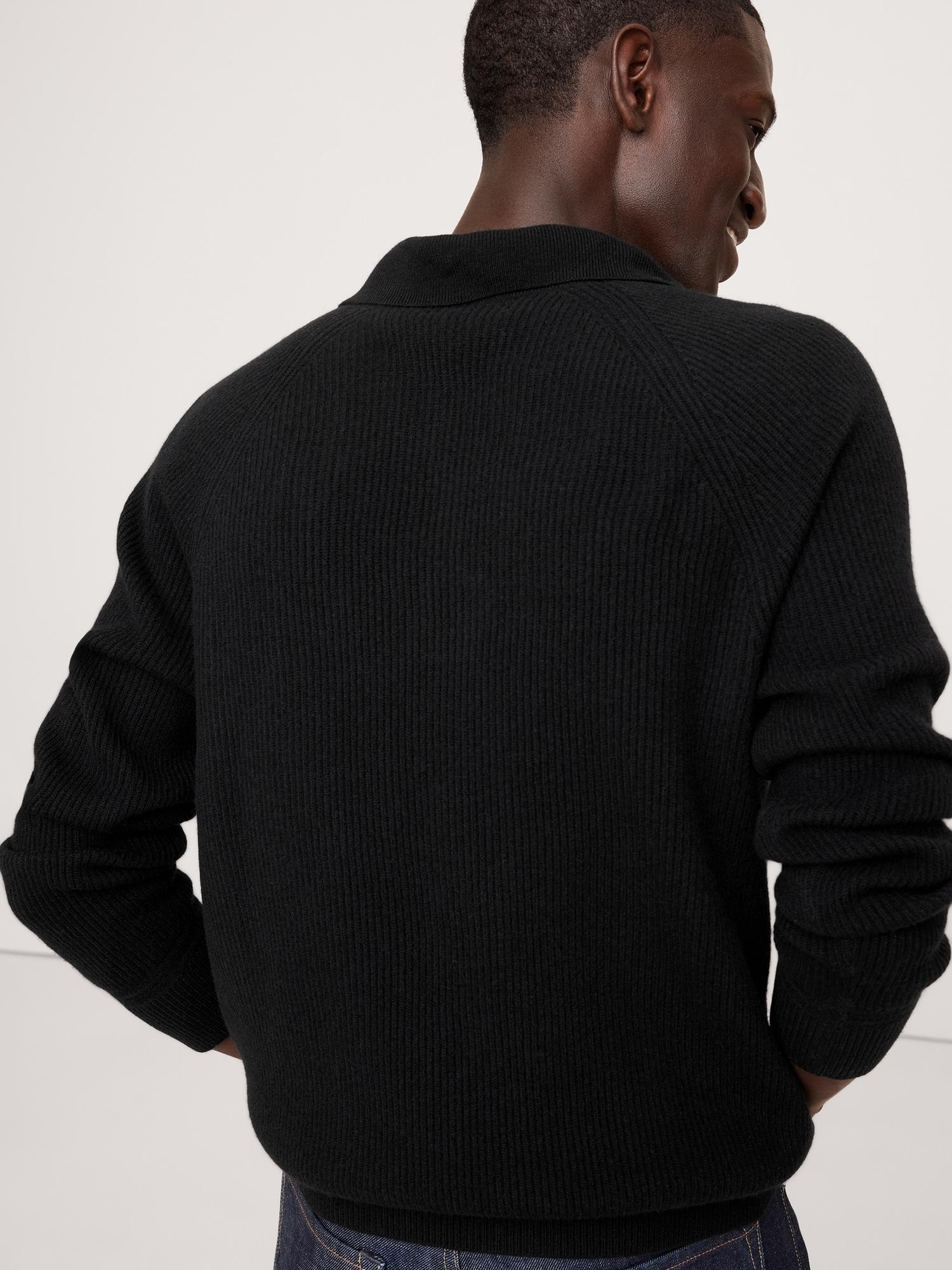 Wool-Cashmere Sweater Polo Product Image