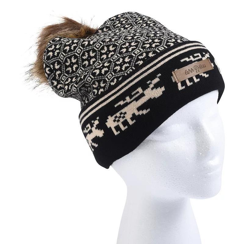 Women's GaaHuu Super Soft Cuff Cap, Black Buffalo Check Product Image