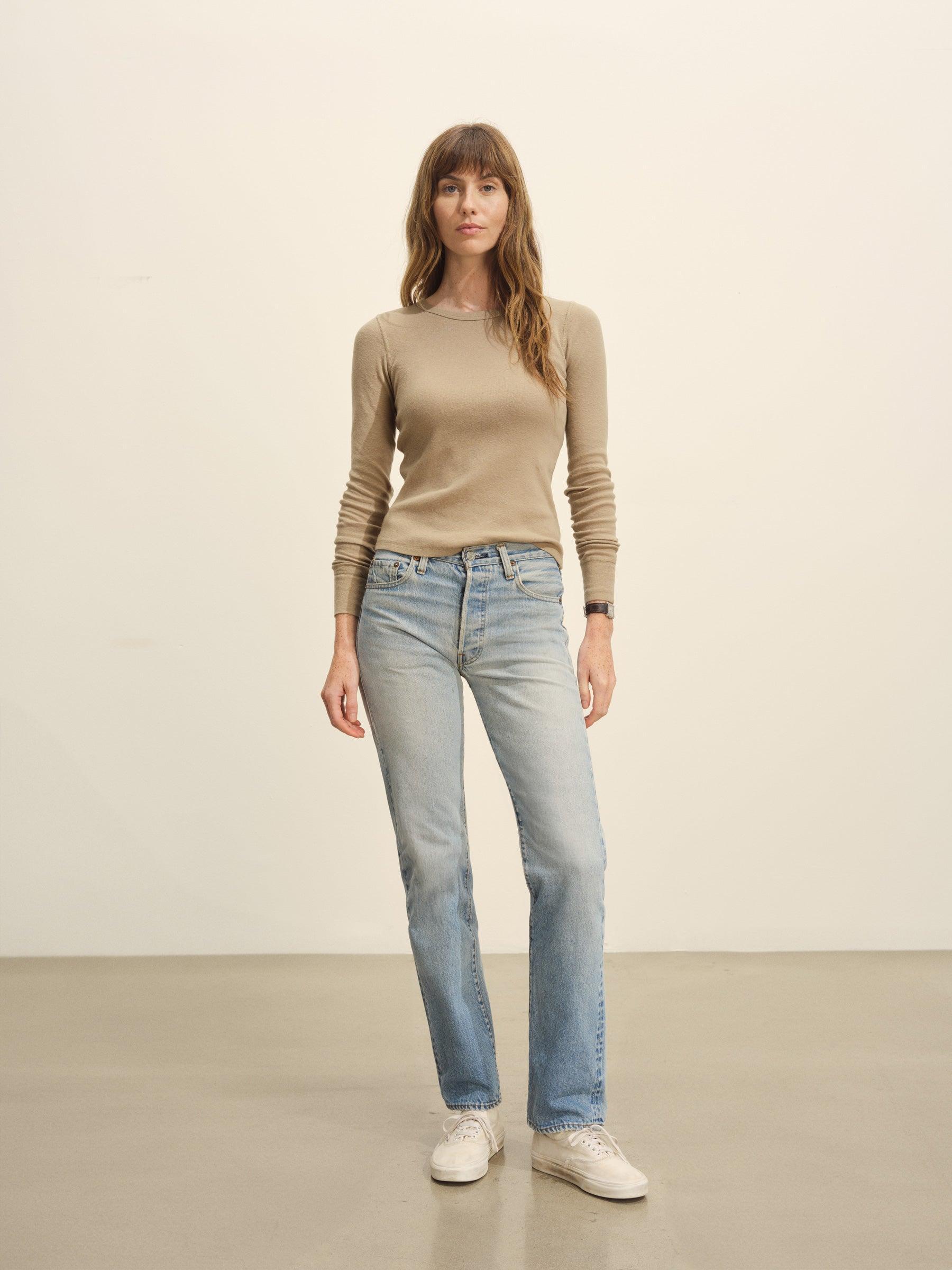 Driftwood Heirloom Rib L/S Crew Product Image
