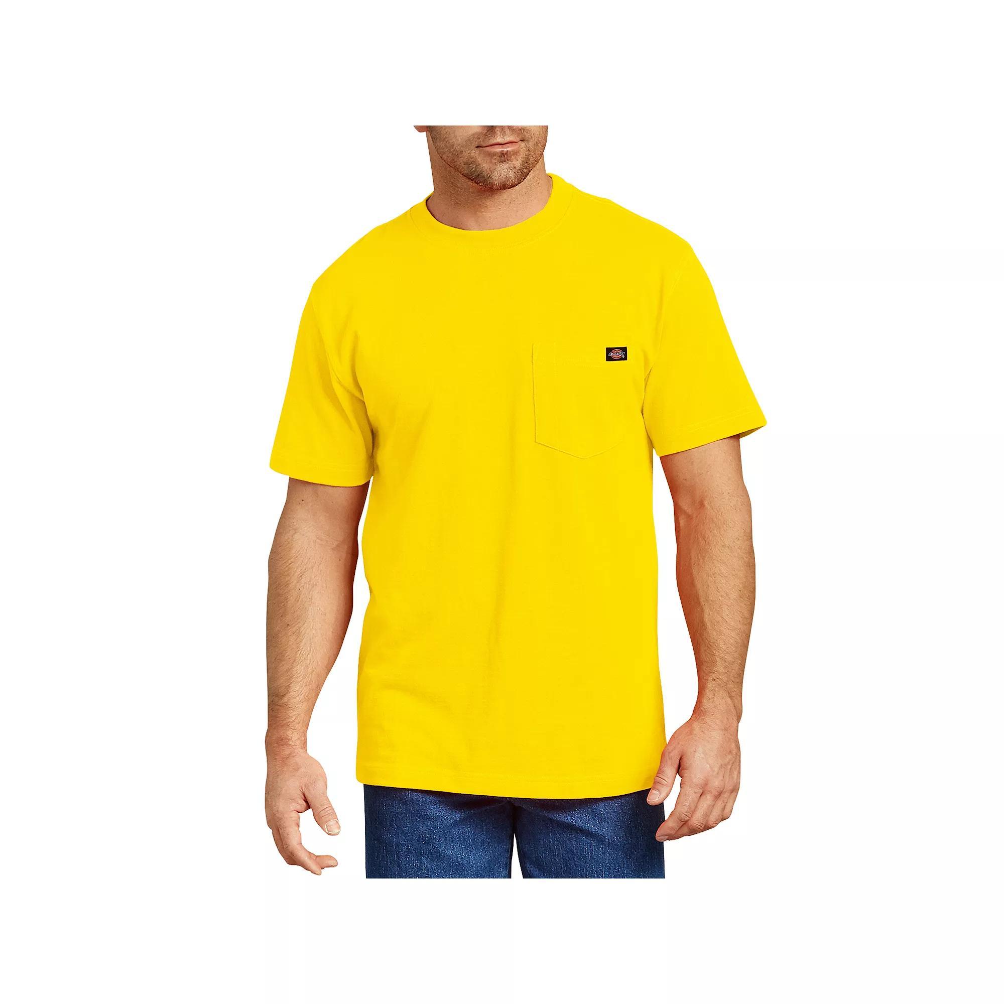 Men's Dickies Heavyweight Crewneck Tee, Size: Medium, Yellow Product Image