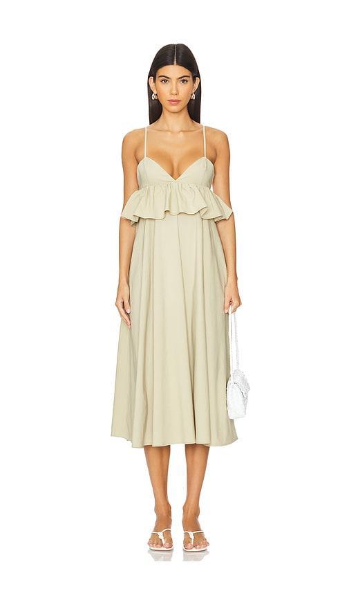 Peplum Midi Dress WeWoreWhat Product Image