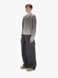 GRADIENT V-NECK SWEATER in grey | JW Anderson US  Product Image