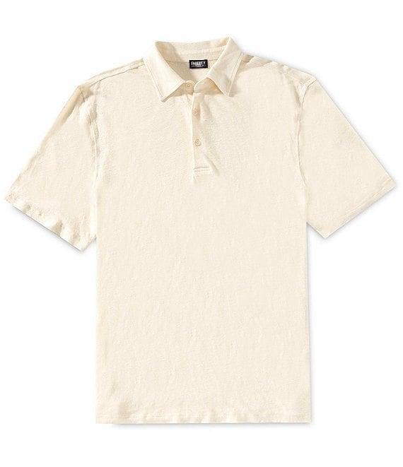 Faherty Linen Short Sleeve Polo Shirt Product Image
