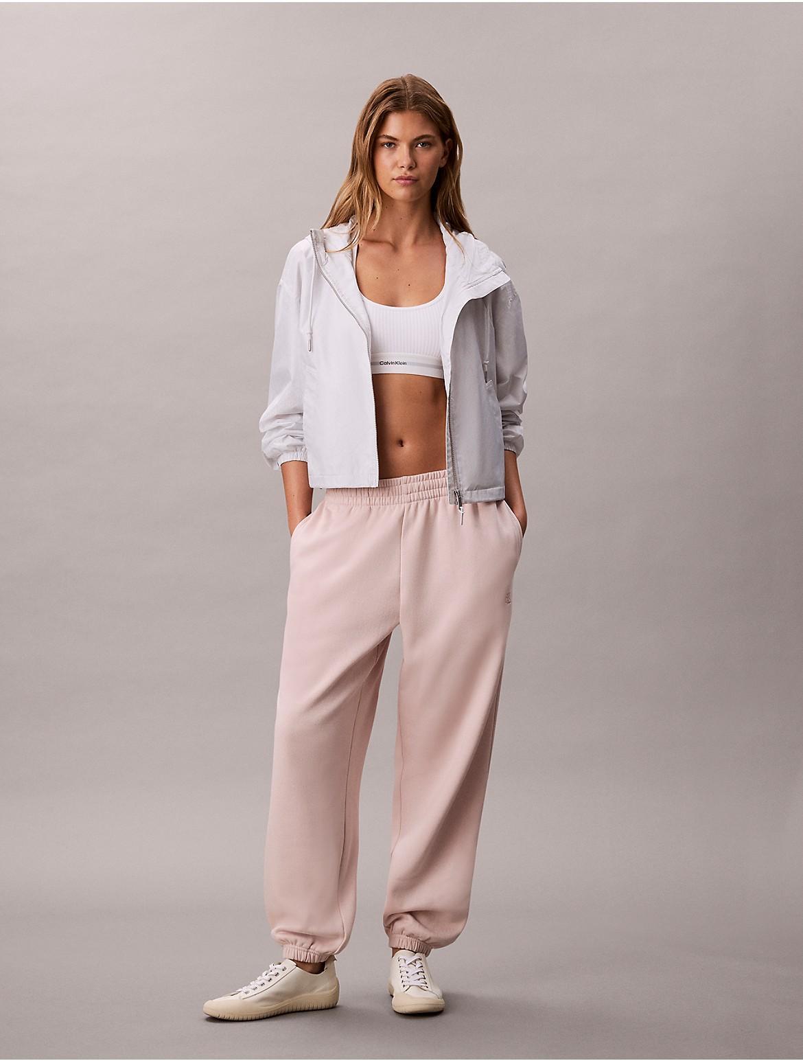Calvin Klein Womens Archive Logo Fleece Joggers - Grey Product Image