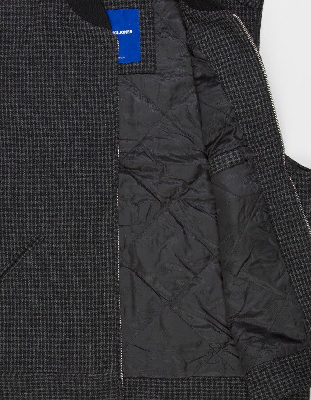 JACK & JONES Eaton Wool Mens Vest - BLACK COMBO Product Image