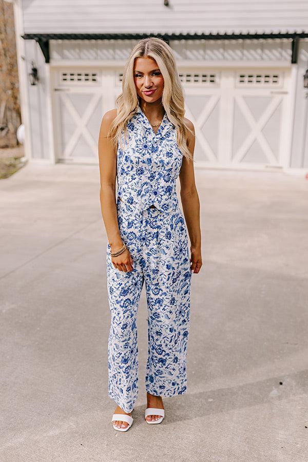 Summer Soiree Linen-Blend Top Product Image