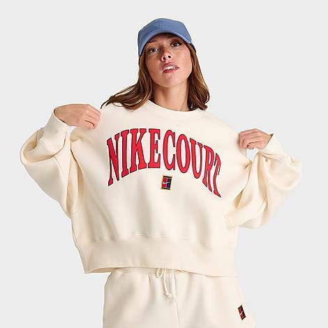 Nike Women's Court Phoenix Fleece Over-Oversized Crew-Neck Tennis Sweatshirt Product Image