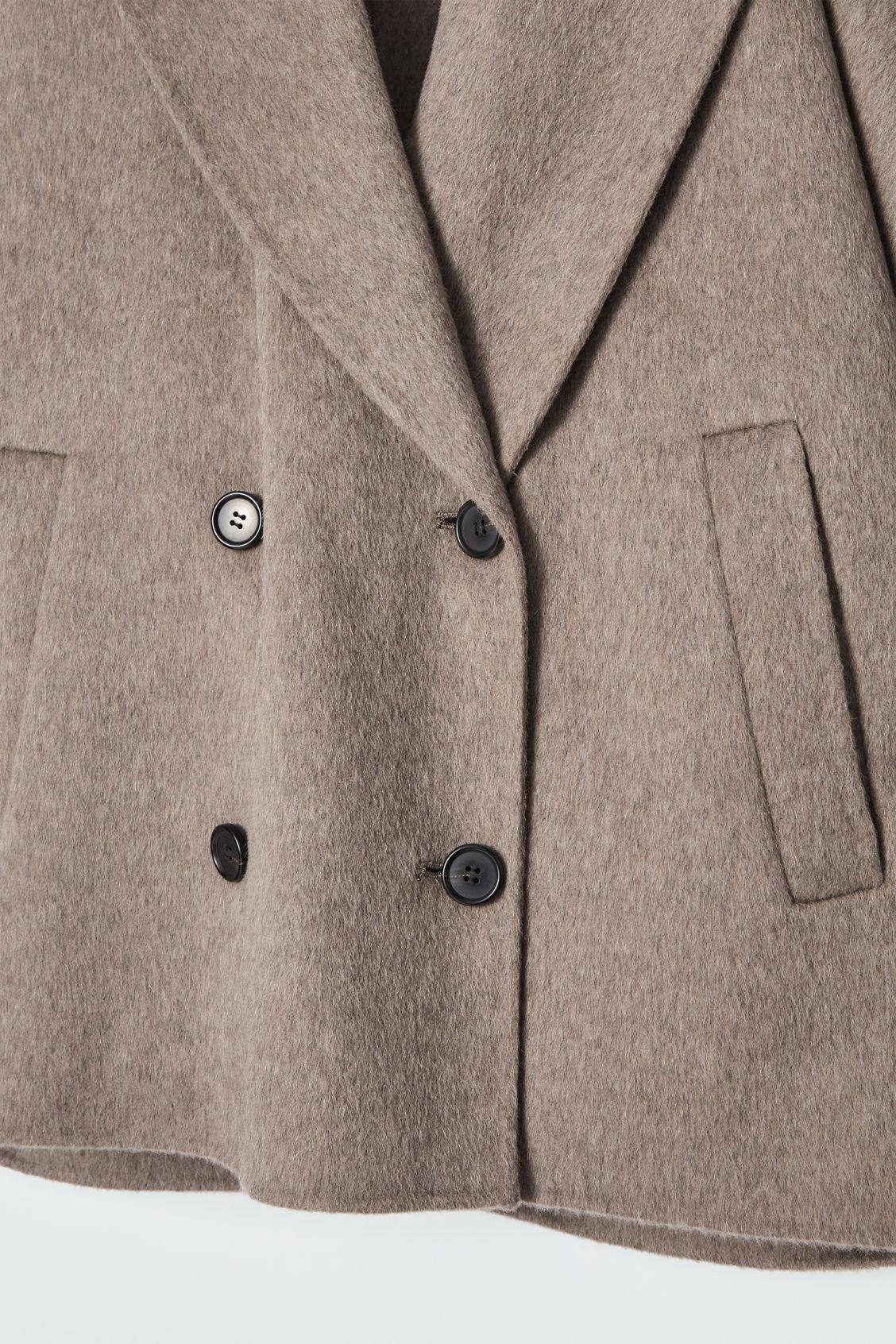 DOUBLE-FACED WOOL PEA COAT Product Image