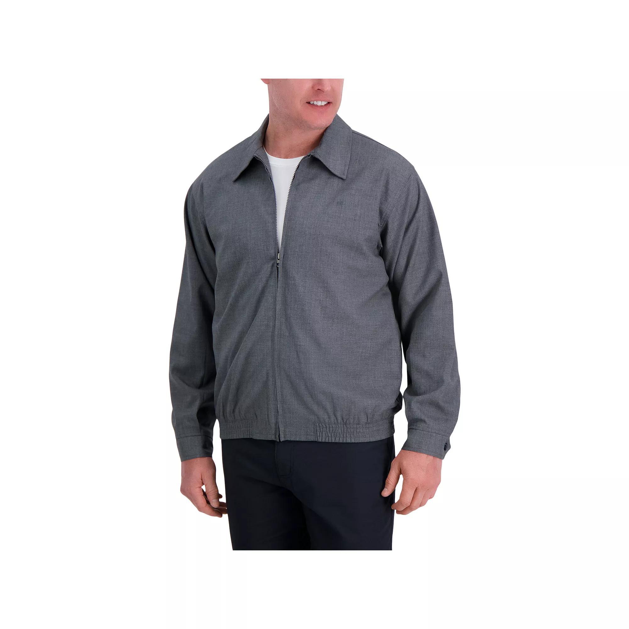 Mens Haggar Herrington Straight-Fit Sharkskin Jacket Product Image