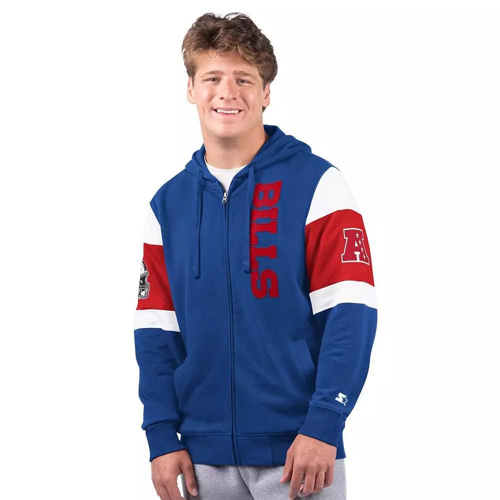 Mens Starter Royal Buffalo Bills Extreme Full-Zip Hoodie Product Image