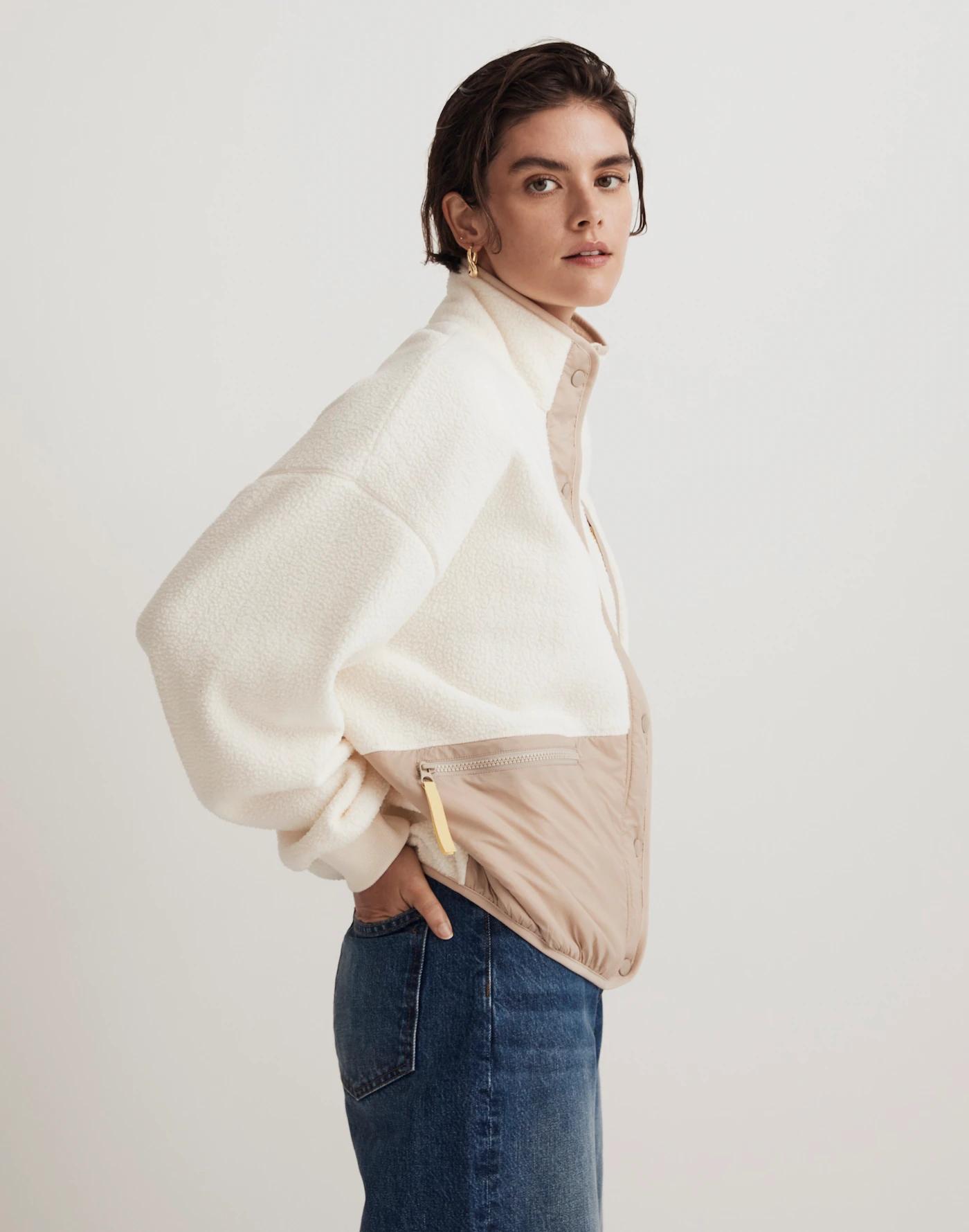 (Re)sourced Sherpa Snap-Front Jacket Product Image
