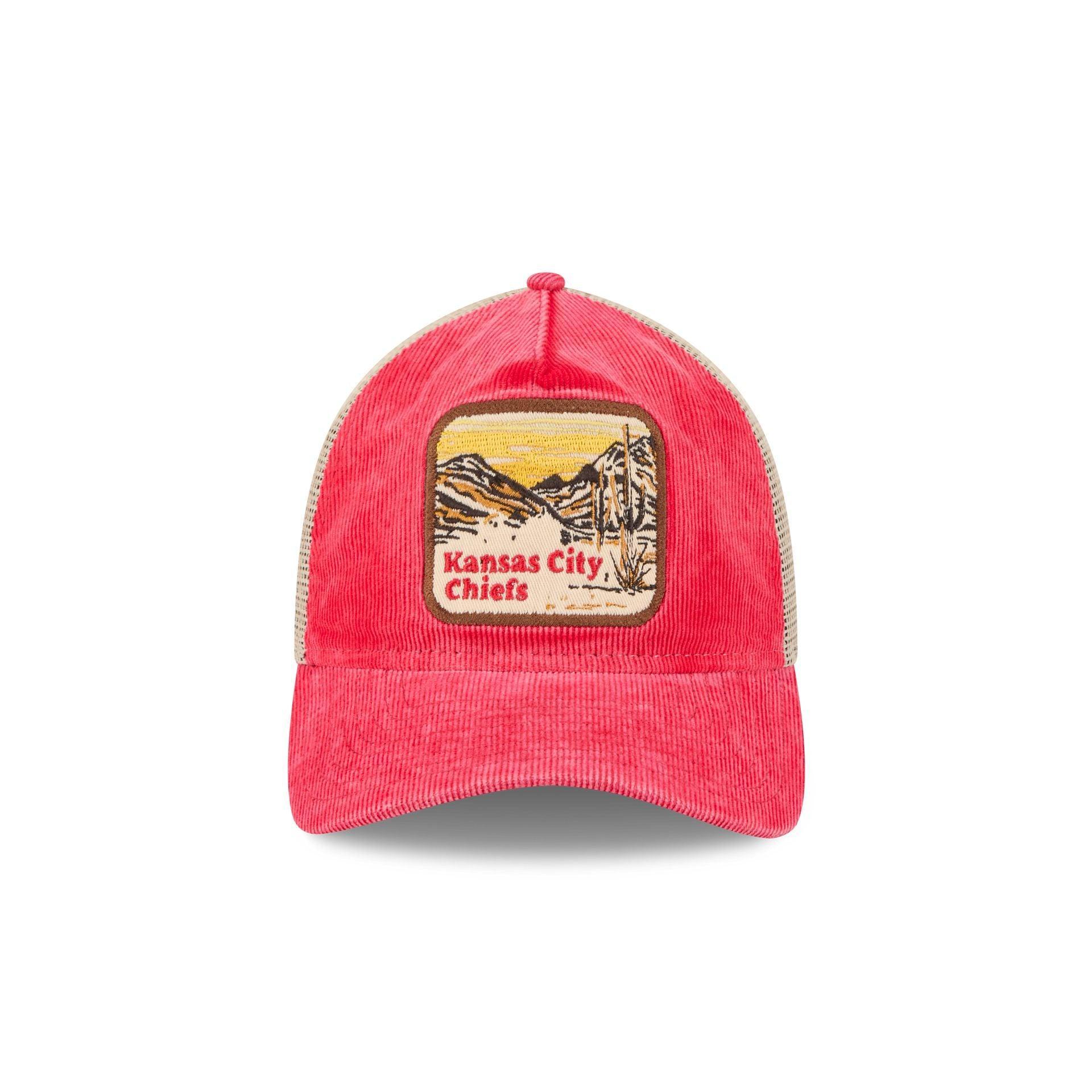 Kansas City Chiefs Vintage Landscape 9TWENTY A-Frame Trucker Hat Male Product Image