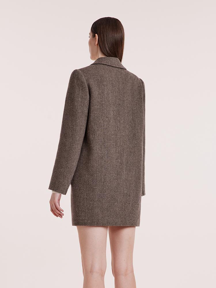 Washable Wool Mid-Length Coat Product Image