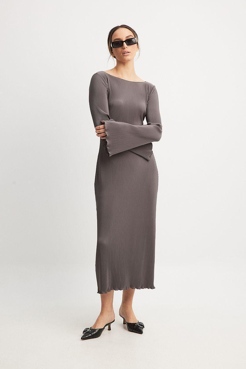 Pleated Midi Dress Product Image