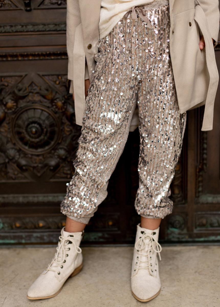 Libbie Pant in Silver/Oat Girls Product Image