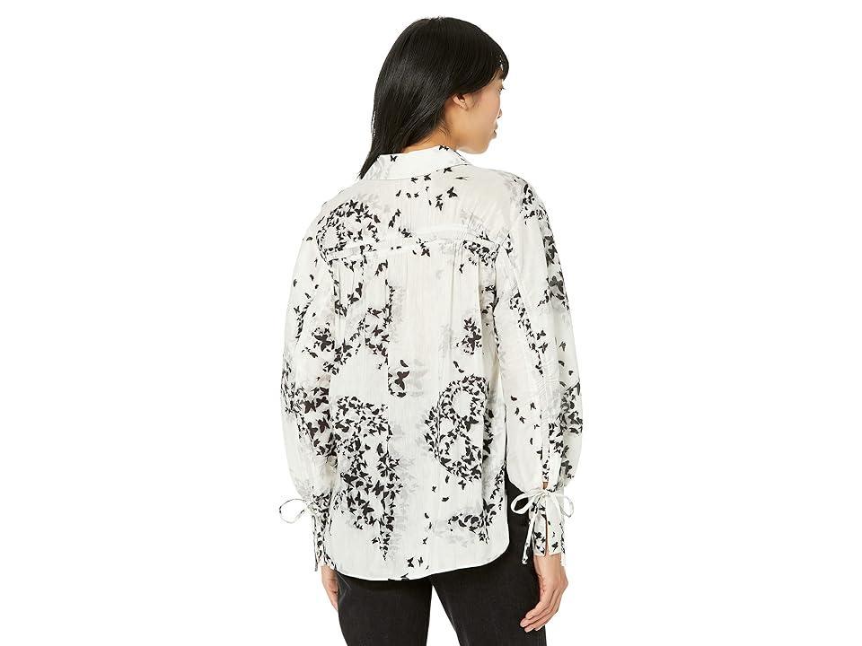 AllSaints Leyla Orsino Shirt (Ecru White) Women's Clothing Product Image