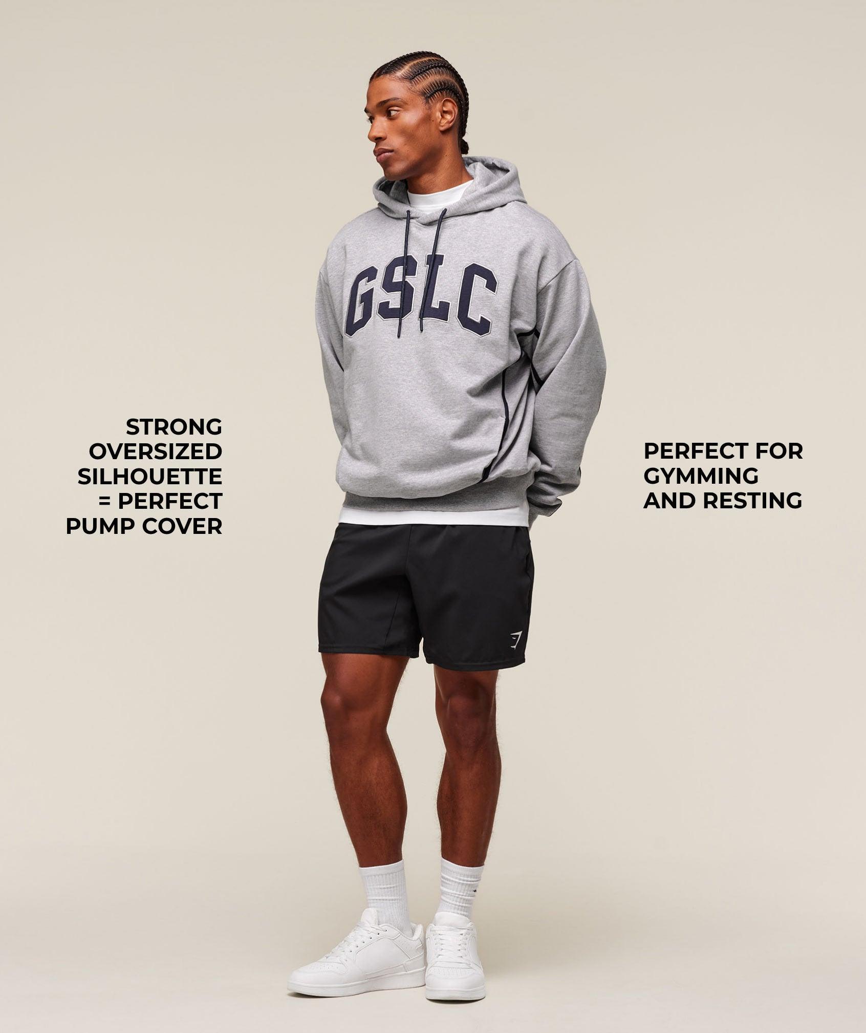Gymshark GSLC Hoodie - Light Grey Core Marl Male Product Image