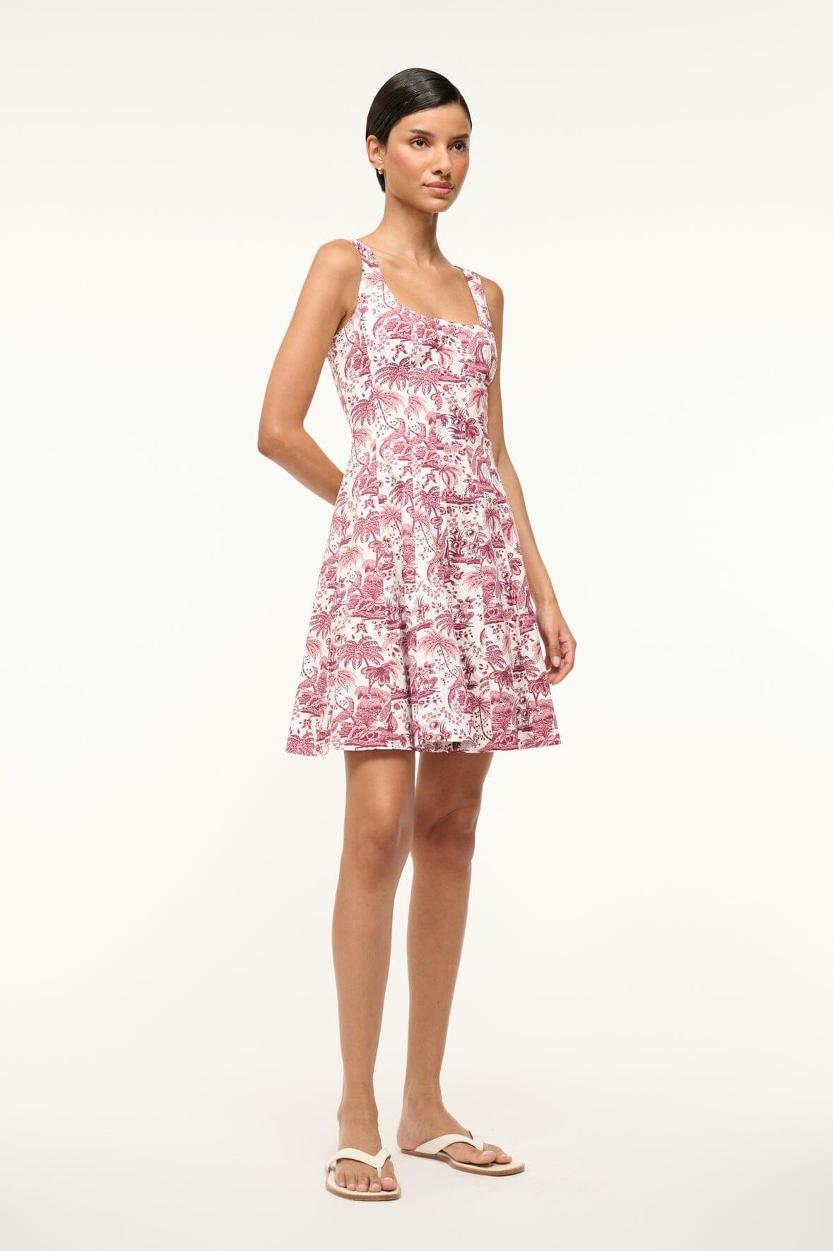 MINI WELLS DRESS | BORDEAUX TOILE Product Image