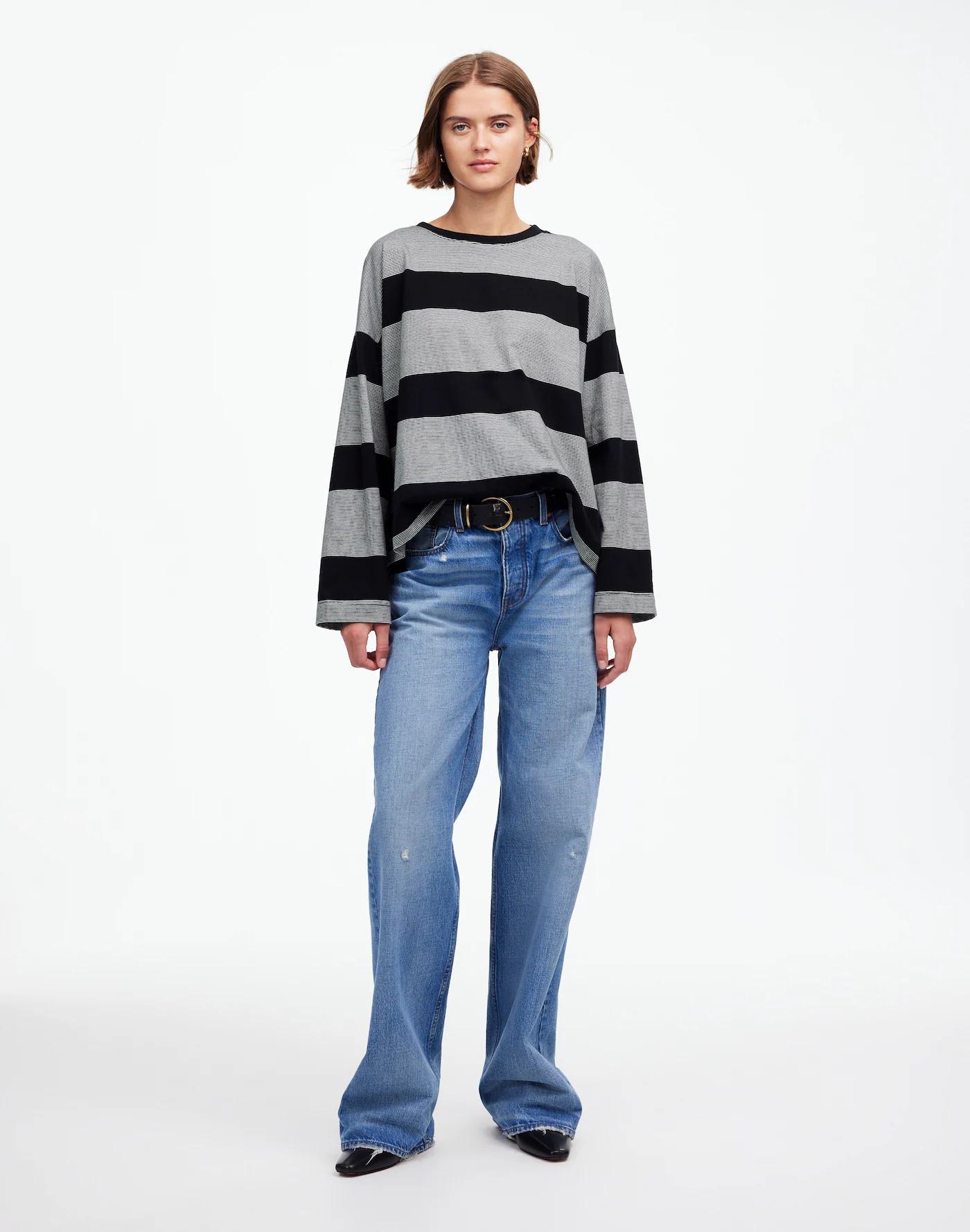 Easy Crewneck Long-Sleeve Tee Product Image