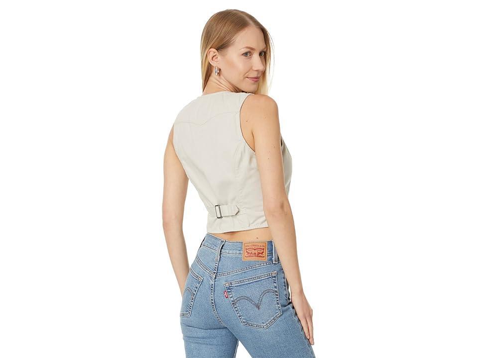 Levi's(r) Premium Jaylah Vest (Sahara Khaki) Women's Clothing Product Image