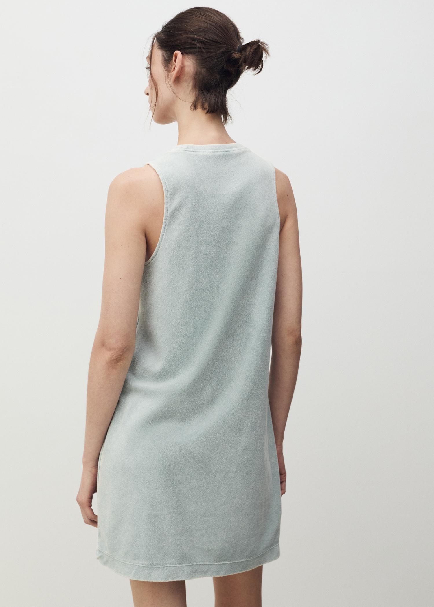 Overdyed terry cotton nightgown - Women | MANGO USA Product Image