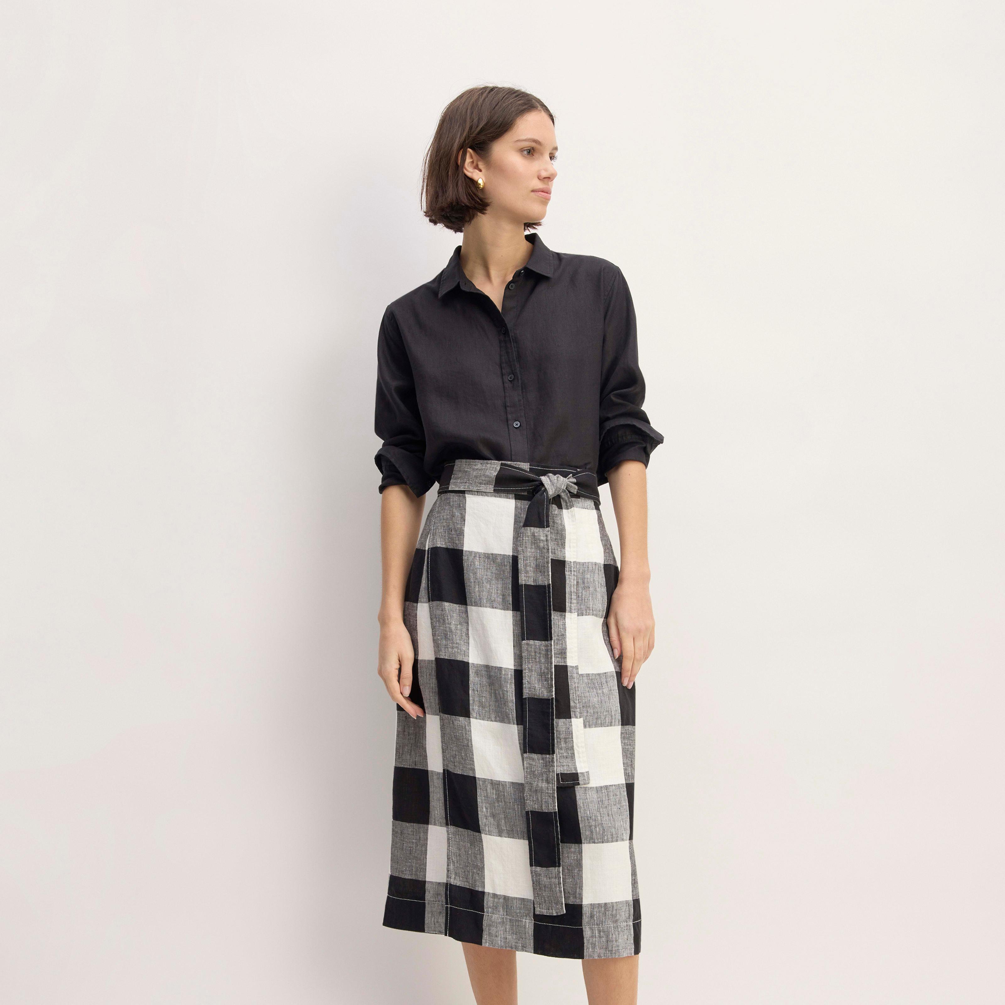 The Linen Wrap Skirt Product Image