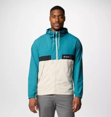 Men's Columbia Spire Valley Hooded Windbreaker, Size: XL, Tuscan Spice Product Image