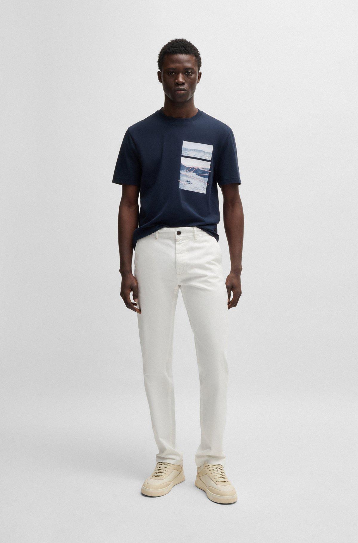 Slim-fit chinos in stretch cotton Product Image