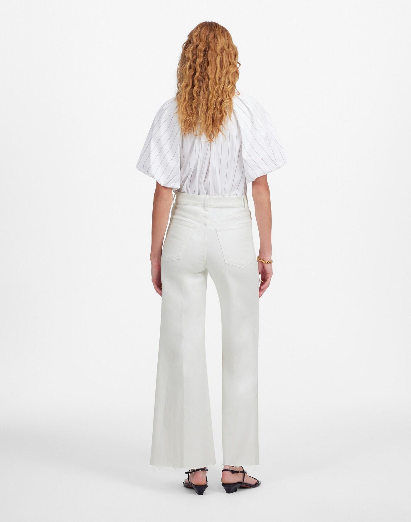 Flared Wide-Leg Crop Jeans Product Image