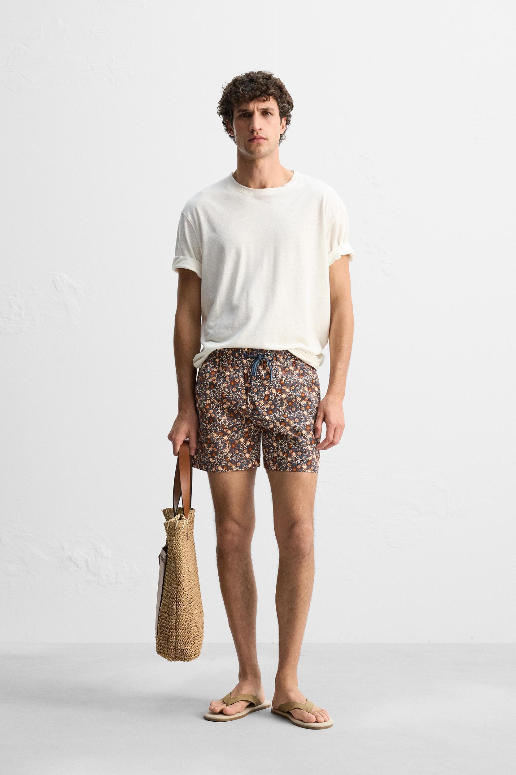 REGULAR FLORAL PRINT SWIMSUIT Product Image