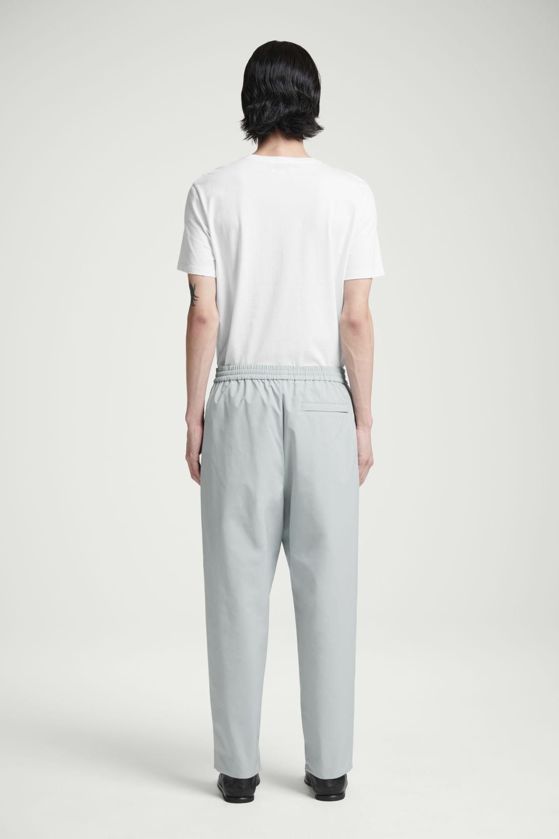 PINTUCKED TAPERED TRACK PANTS Product Image