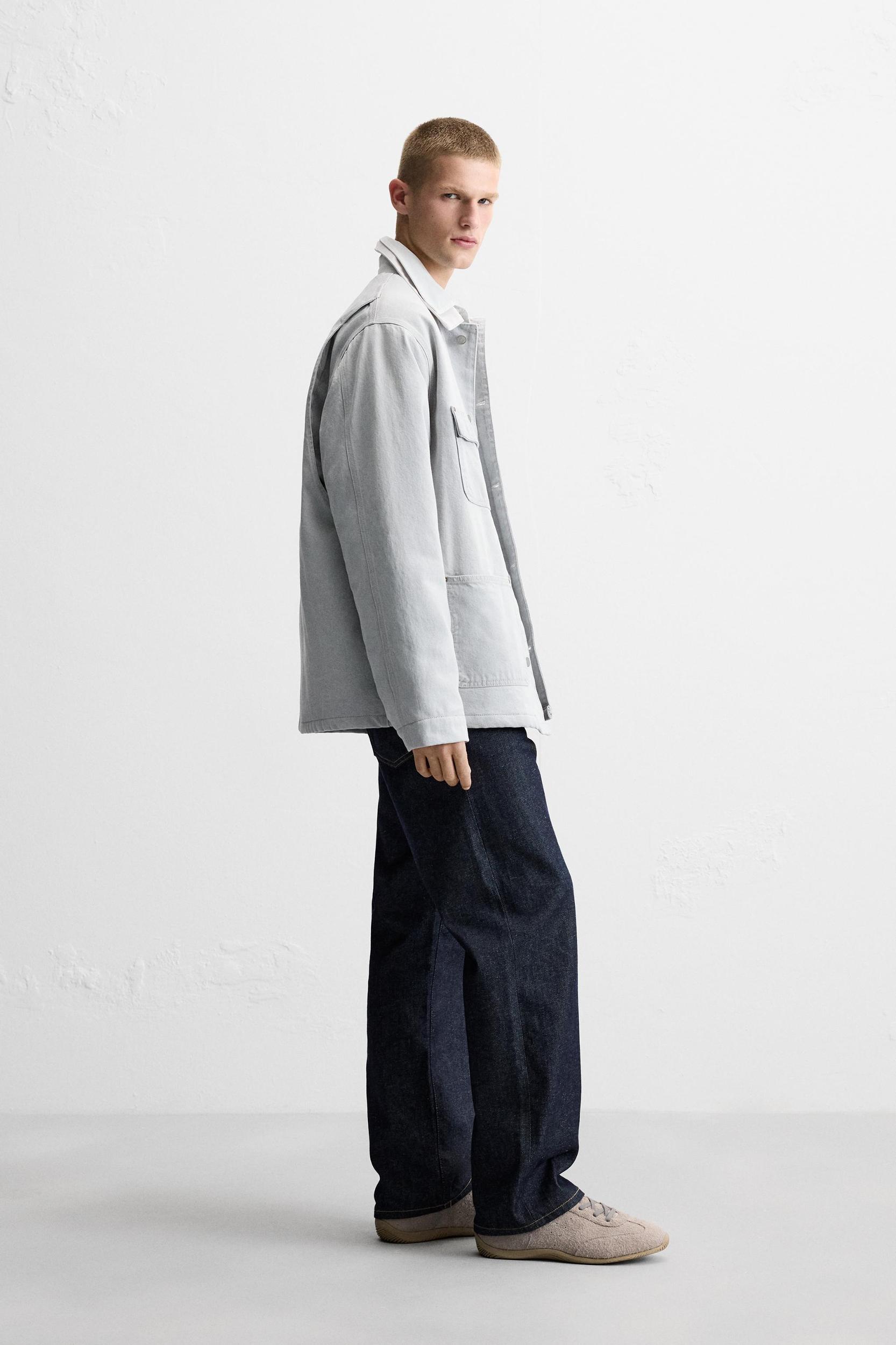 CONTRASTING COLLAR DENIM JACKET LIMITED EDITION Product Image