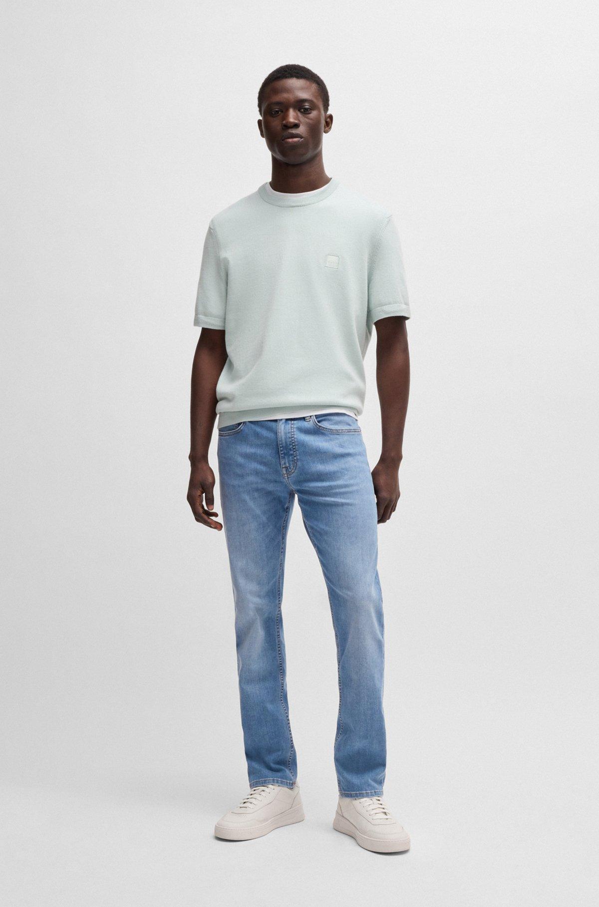 Delaware slim-fit jeans in blue soft-motion denim Product Image