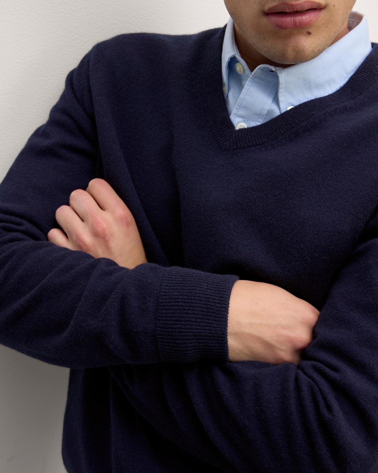 The Cashmere V-Neck Sweater Product Image