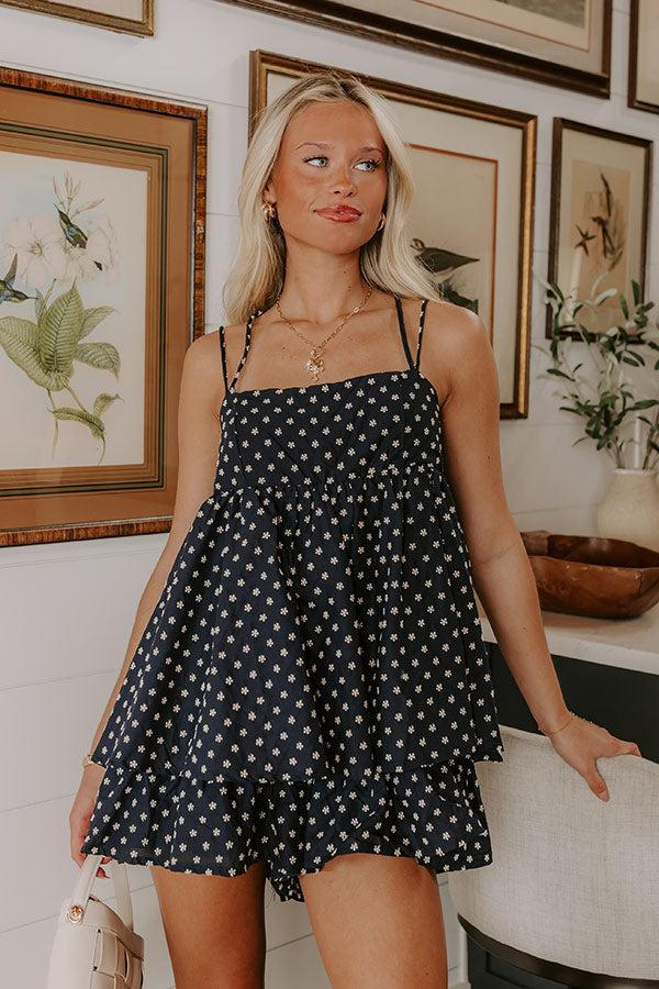 Picking Flowers Embroidered Romper Product Image