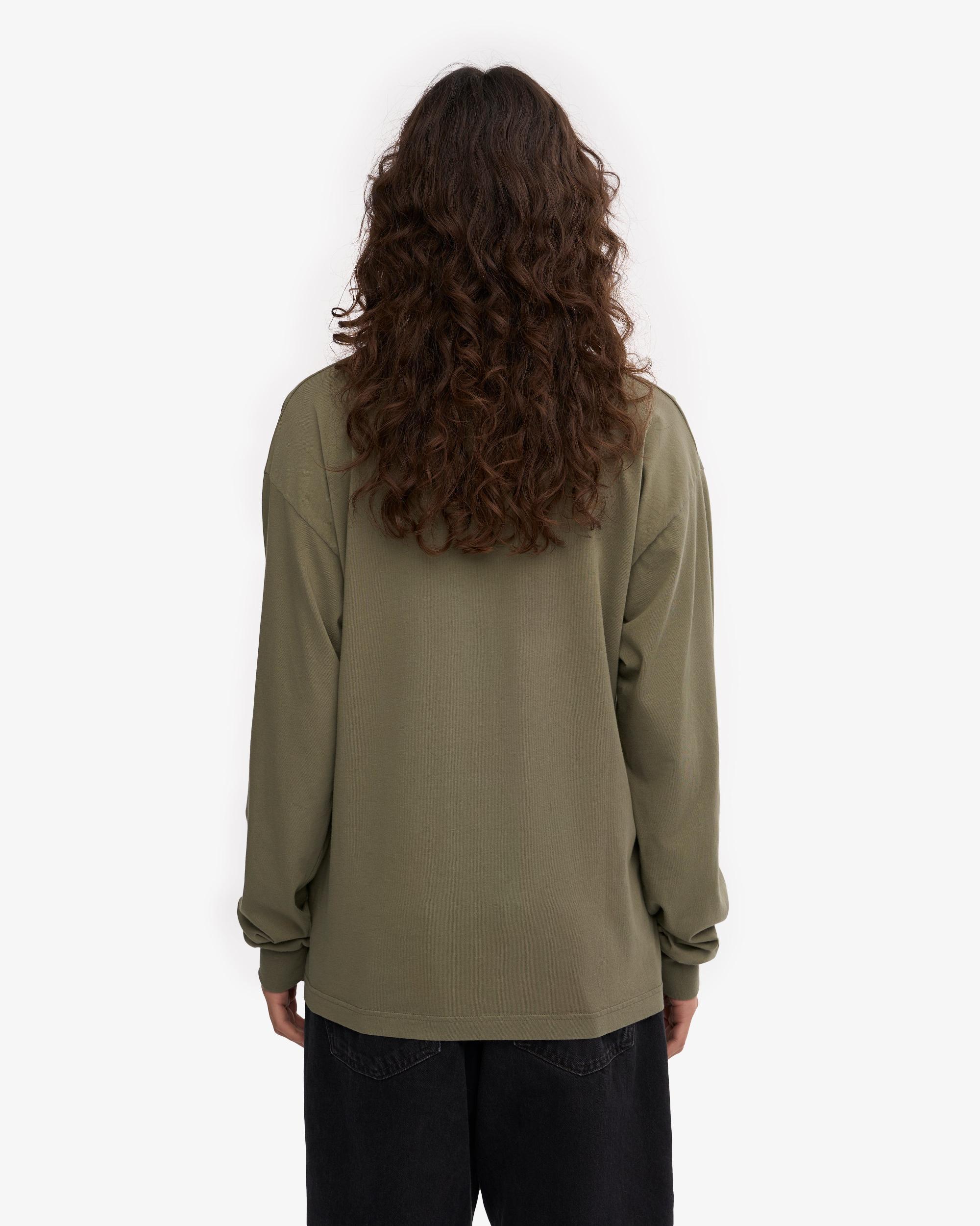 Oversized Organic LS T-Shirt - Neptune Blue Product Image