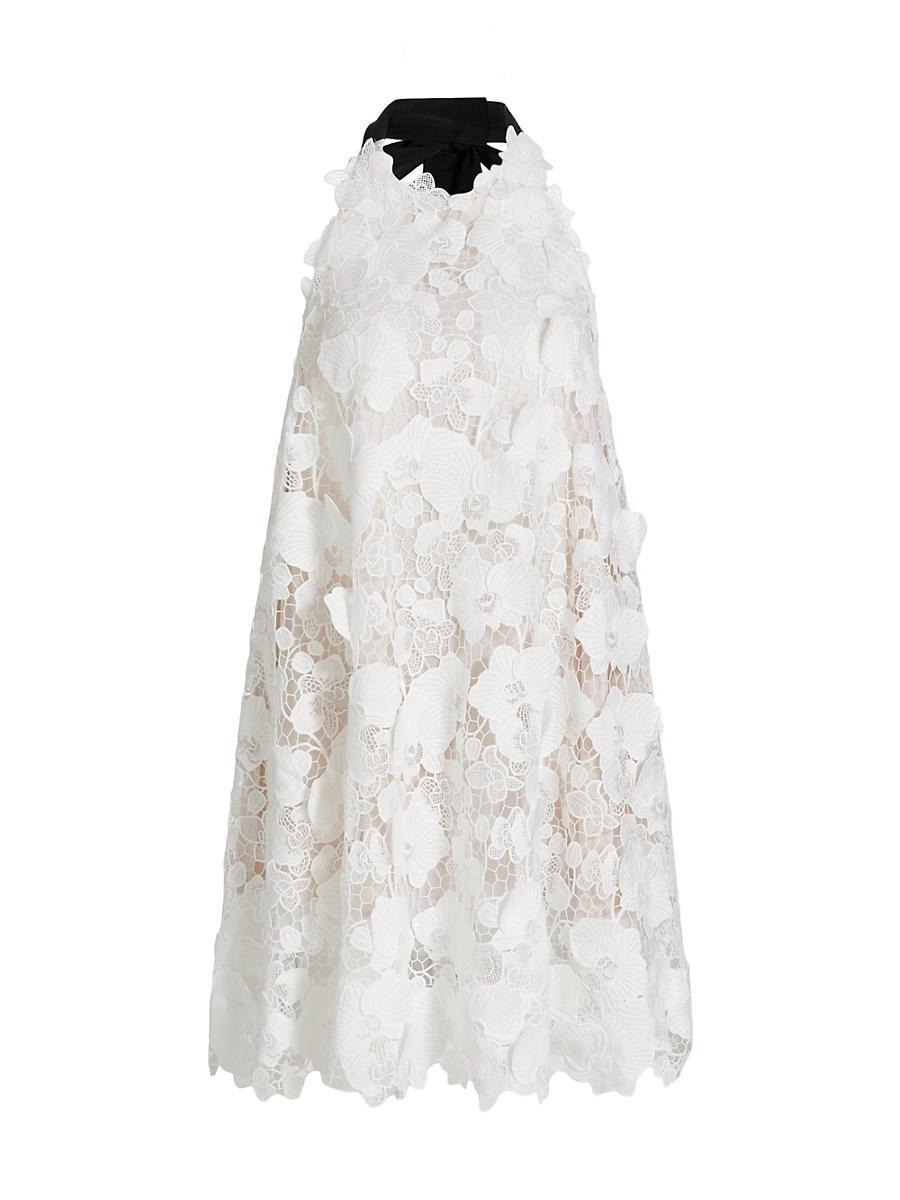 Womens Orchid Guipure Trapeze Dress Product Image