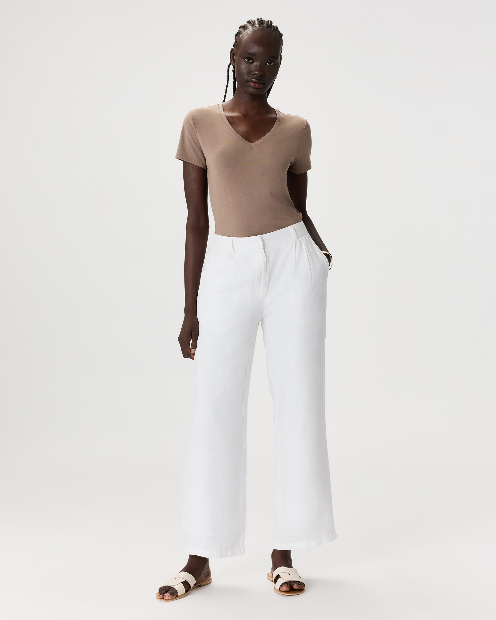 Quince | Women's Cotton Modal V-Neck T-Shirt Cotton/Modal Product Image