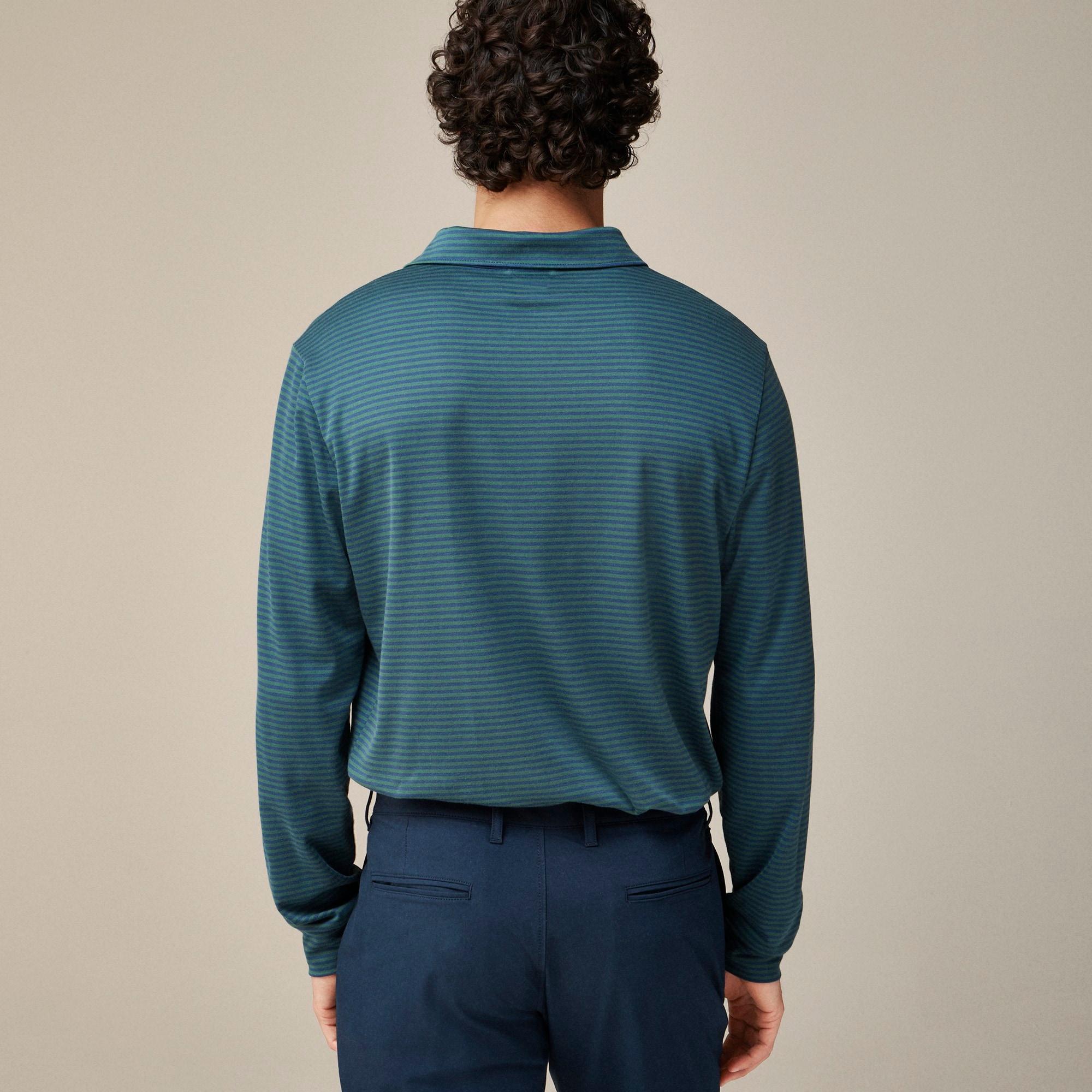 Long-sleeve performance polo shirt with COOLMAX® technology Product Image