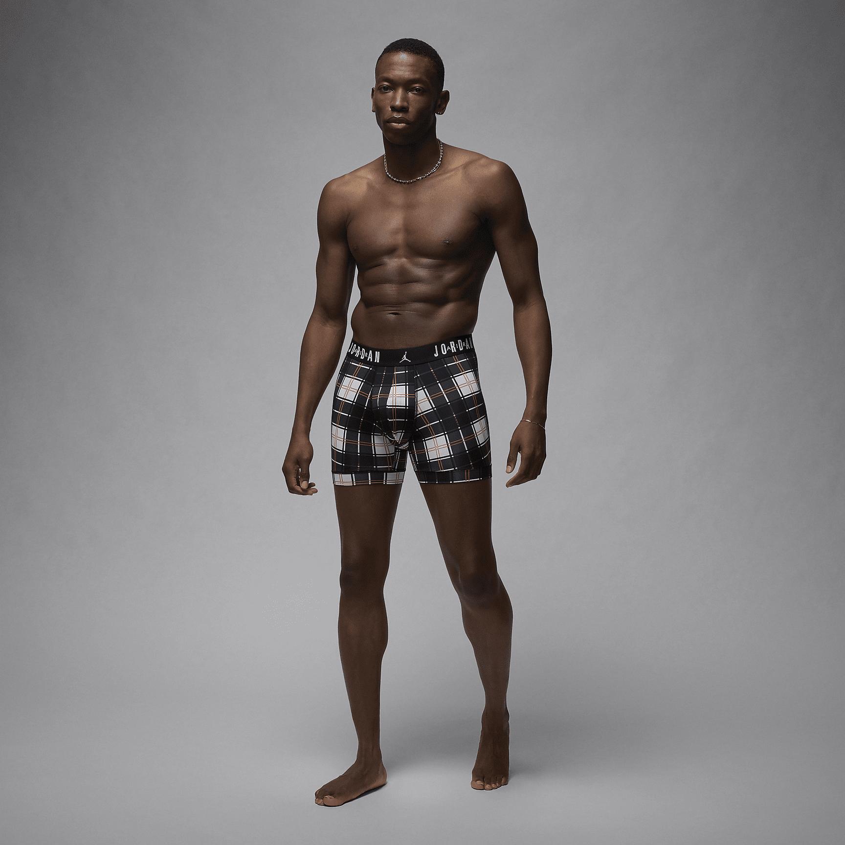 Jordan Dri-FIT Men's Plaid Boxer Briefs (2-Pack) Product Image