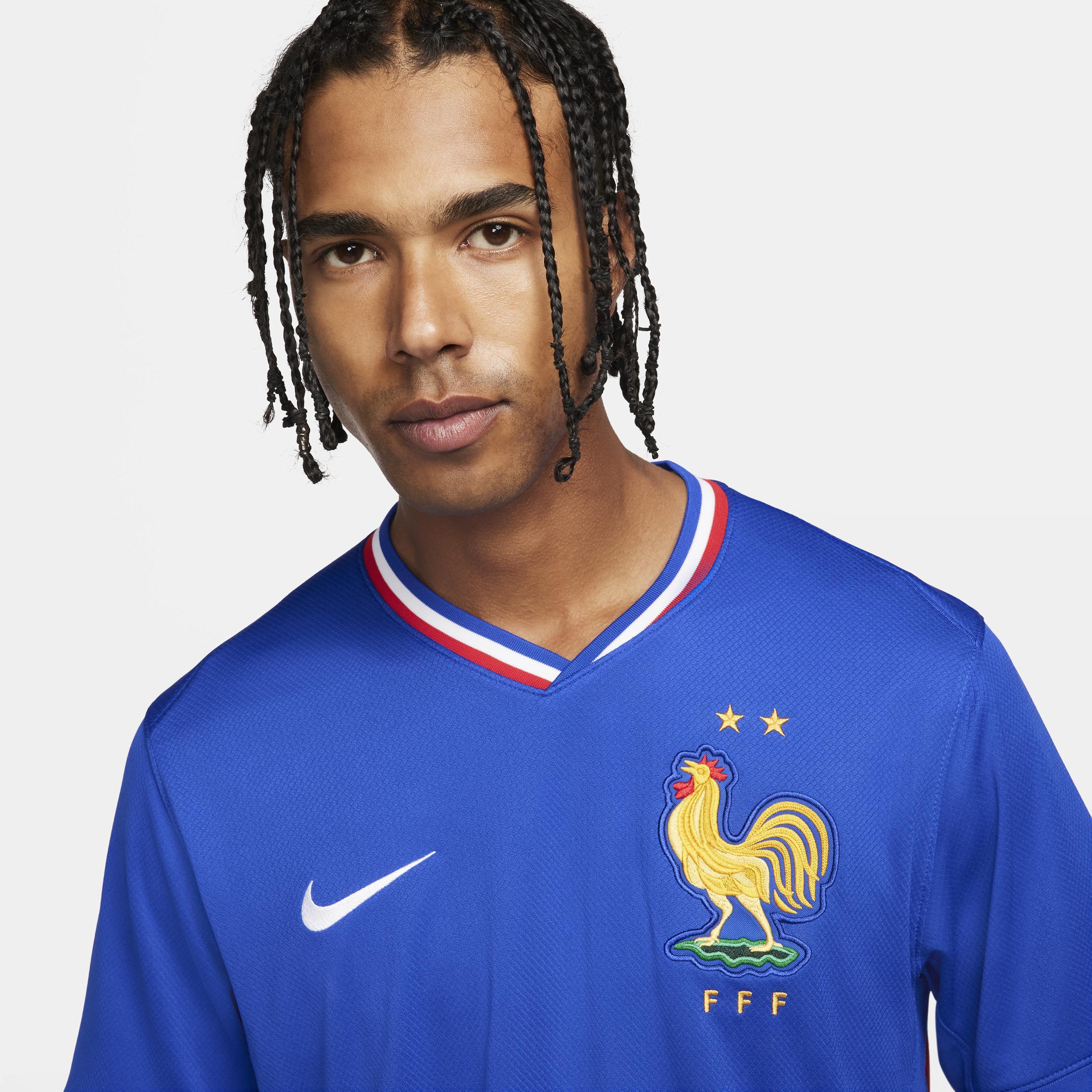 FFF (Team) 2024/25 Stadium Home Nike Men's Dri-FIT Soccer Replica Jersey Product Image